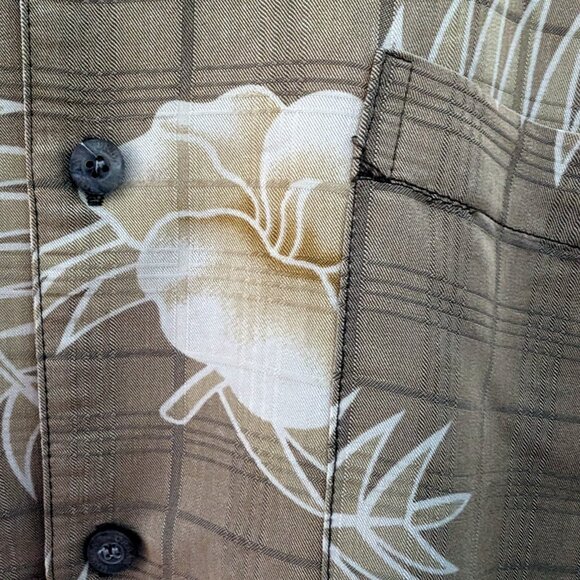 URBAN TRIBE HawaiianMens Short Sleeve Dress Casual - Picture 3 of 6